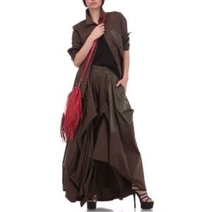 TOV Holy Skirts - Olive Damsel Maxi Skirt TOV Holy Skirts - Olive Damsel Maxi Skirt
